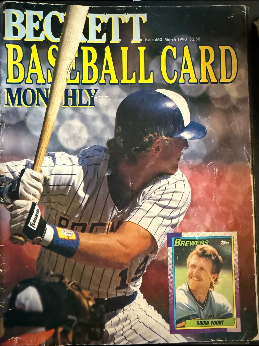 Beckett Baseball Card Monthly • March 1990 Issue #60 • Robin Yount Cover